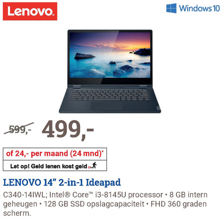 Lenovo   notebook folder aanbieding bij  BCC - details