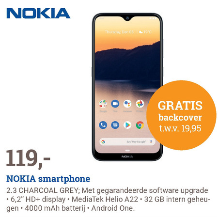 Nokia   simlock vrije mobieltje folder aanbieding bij  BCC - details