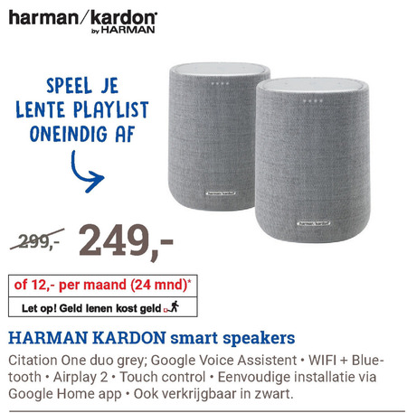 Harman Kardon   media streamer folder aanbieding bij  BCC - details