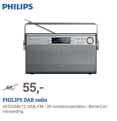 Philips   dab radio folder aanbieding bij  BCC - details