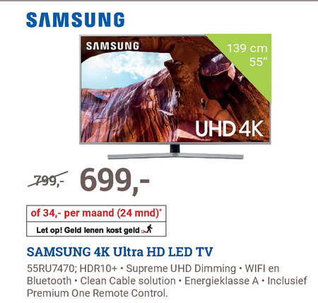 Samsung   4k ultrahd televisies folder aanbieding bij  BCC - details