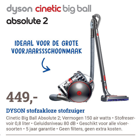 Dyson   stofzuiger folder aanbieding bij  BCC - details