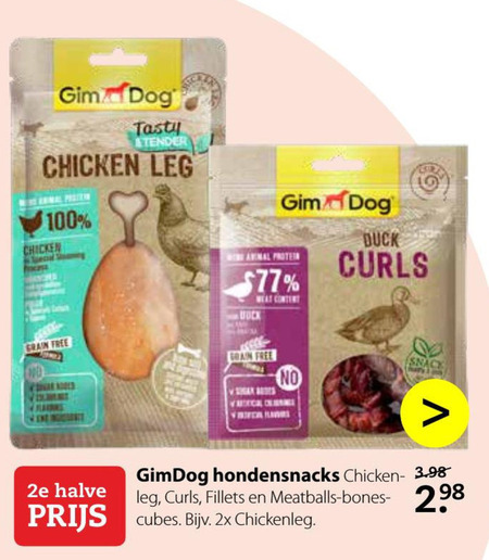 Gimdog   hondensnacks folder aanbieding bij  Pets Place - details