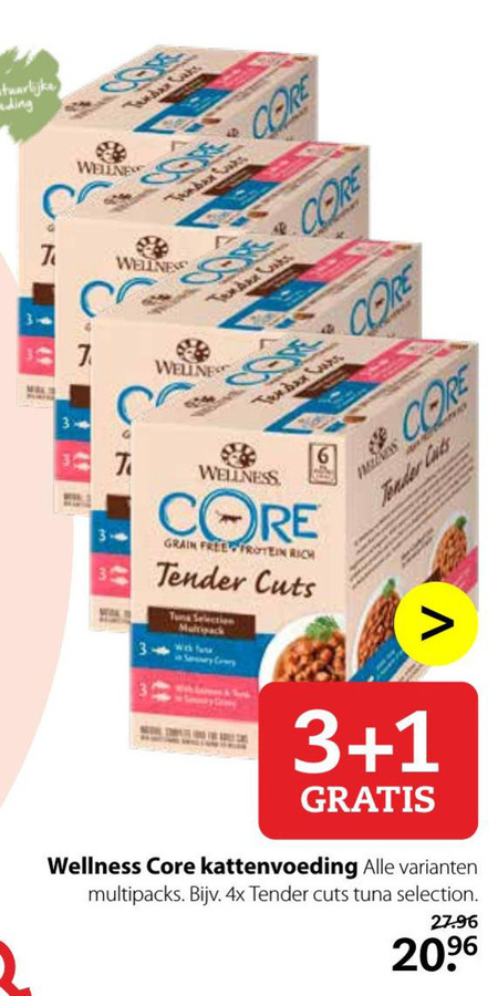 Wellness Core   kattenvoer folder aanbieding bij  Pets Place - details