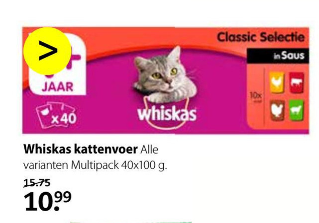 Whiskas   kattenvoer folder aanbieding bij  Pets Place - details