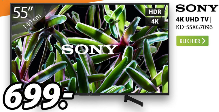 Sony   4k ultrahd televisies folder aanbieding bij  Expert - details