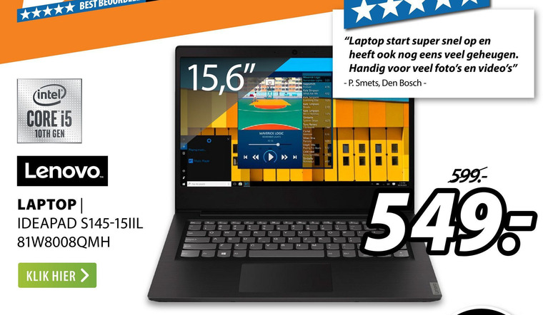 Lenovo   notebook folder aanbieding bij  Expert - details