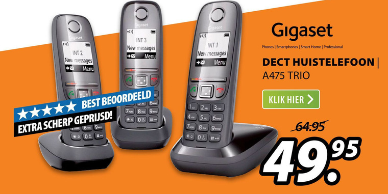 Gigaset   telefoon folder aanbieding bij  Expert - details