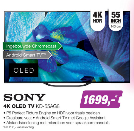 Sony   4k ultrahd televisies, oled televisie folder aanbieding bij  EP Electronic Partner - details