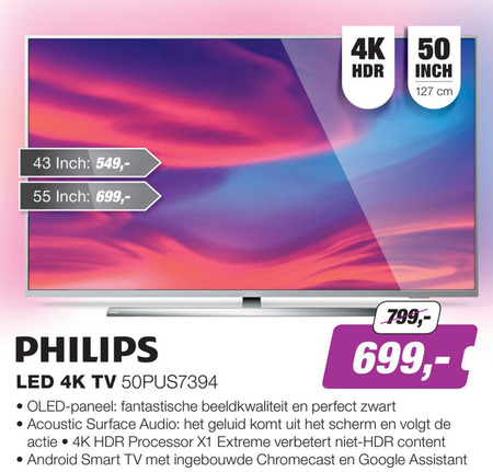 Philips   4k ultrahd televisies folder aanbieding bij  EP Electronic Partner - details