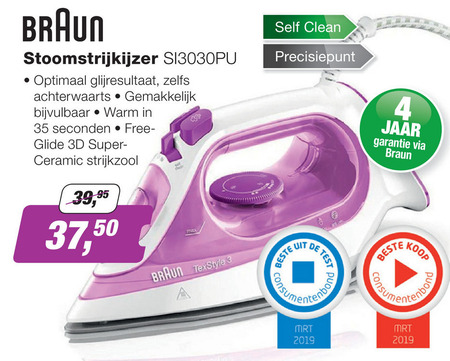 Braun   stoomstrijkijzer folder aanbieding bij  EP Electronic Partner - details