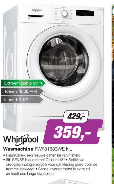 Dwingend Piraat Relatieve grootte Whirlpool wasmachine folder aanbieding bij EP Electronic Partner - details