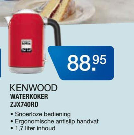 Kenwood   waterkoker folder aanbieding bij  Electroworld - details