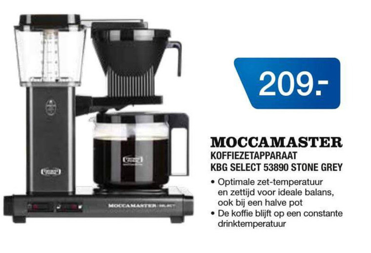 Moccamaster   koffiezetapparaat folder aanbieding bij  Electroworld - details