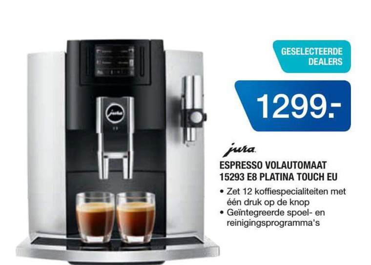 Jura   espressoapparaat folder aanbieding bij  Electroworld - details