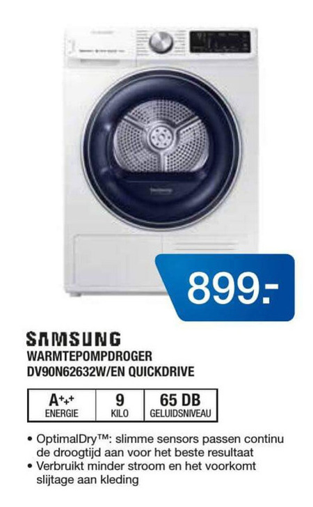 Samsung   warmtepompdroger folder aanbieding bij  Electroworld - details