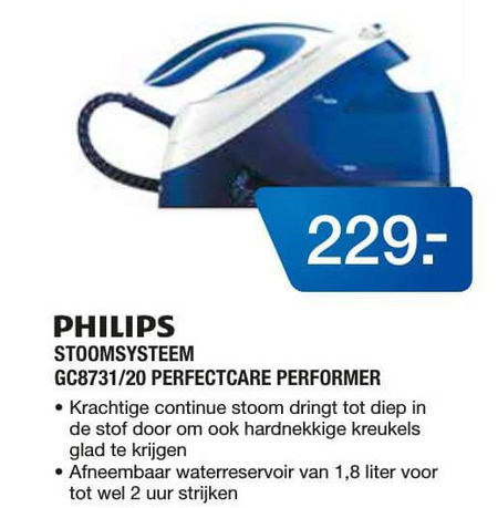 Philips   stoomstrijksysteem folder aanbieding bij  Electroworld - details