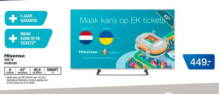 Hisense   4k ultrahd televisies folder aanbieding bij  Electroworld - details