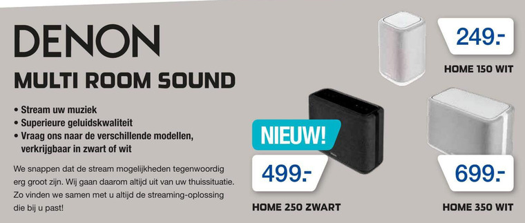 Denon   media streamer folder aanbieding bij  Electroworld - details