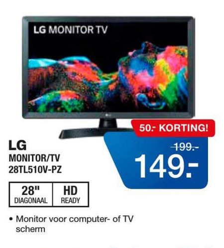 LG   monitor folder aanbieding bij  Electroworld - details