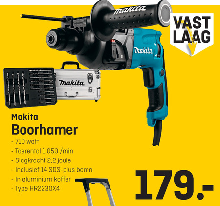 Makita   boorhamer folder aanbieding bij  Hubo - details