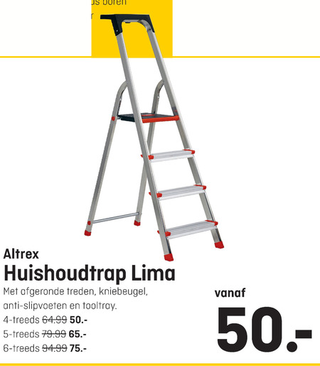 Altrex   huishoudtrap folder aanbieding bij  Hubo - details