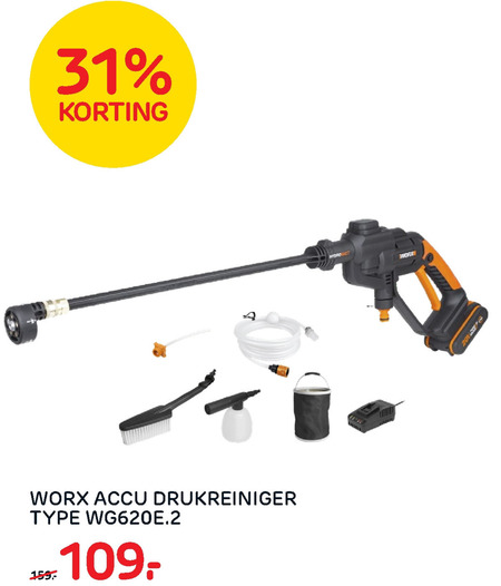 Worx   hogedrukreiniger folder aanbieding bij  Praxis - details