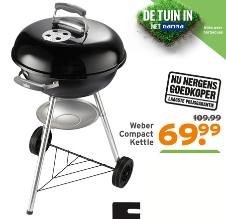 Weber houtskool barbecue folder aanbieding bij Gamma details Weber houtskool barbecue folder aanbieding bij Gamma details
