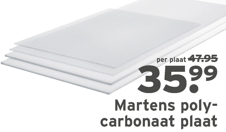 Induceren eenvoudig Monopoly Martens polycarbonaat bouwplaat folder aanbieding bij Gamma - details