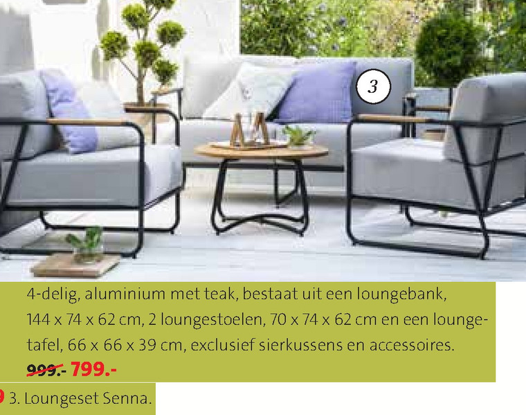 Wet en regelgeving Afleiden De loungeset folder aanbieding bij Intratuin - details