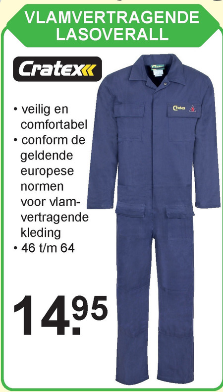 Cratex   overall folder aanbieding bij  Van Cranenbroek - details