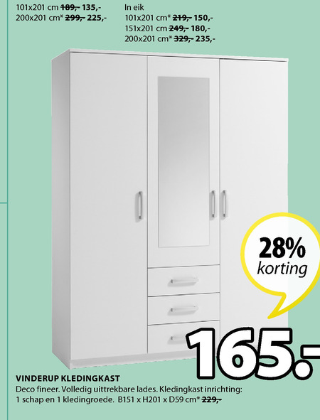 Terug, terug, terug deel Netto thuis garderobekast folder aanbieding bij Jysk - details