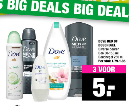 Dove   deodorant, douchegel folder aanbieding bij  Big Bazar - details