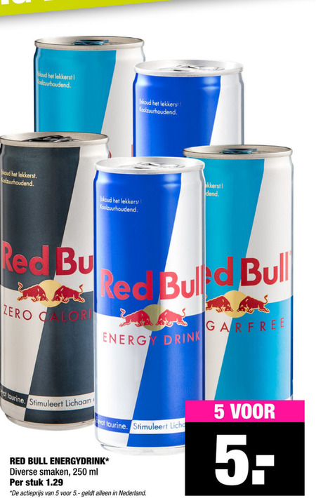 Red Bull   energiedrank folder aanbieding bij  Big Bazar - details