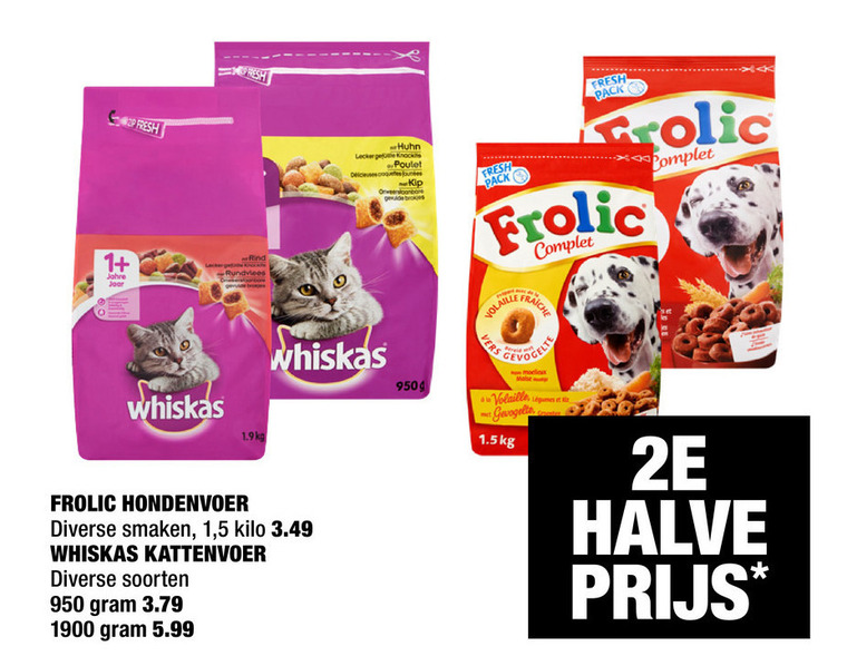 Frolic   kattenvoer, hondenvoer folder aanbieding bij  Big Bazar - details