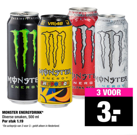 Monster   energiedrank folder aanbieding bij  Big Bazar - details