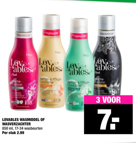 Lovables   wasmiddel, wasverzachter folder aanbieding bij  Big Bazar - details