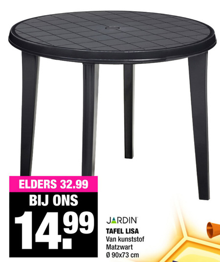 Jardin   tuintafel folder aanbieding bij  Big Bazar - details