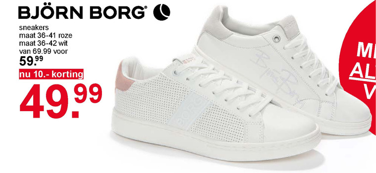 Bjorn Borg   dames sneakers folder aanbieding bij  Scapino - details