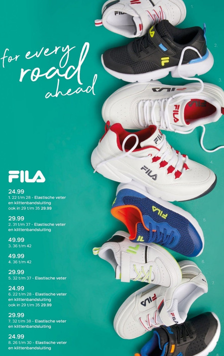 Bovenstaande Er is behoefte aan Rationalisatie Fila jongens sneakers folder aanbieding bij Van Haren - details