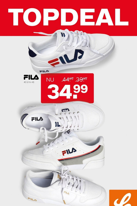 Fila   heren sneakers folder aanbieding bij  Van Haren  - details