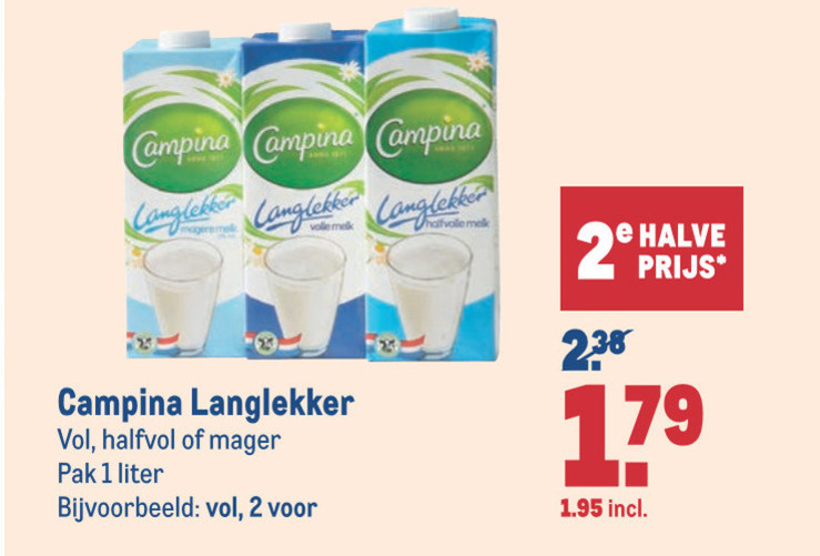 Campina   melk folder aanbieding bij  Makro - details