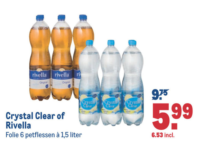 Crystal Clear   fruitdrank, frisdrank folder aanbieding bij  Makro - details