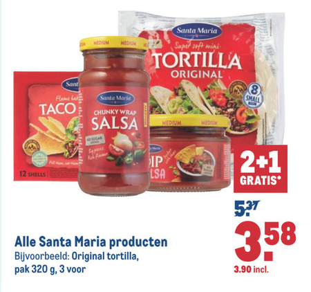 Santa Maria   taco, maaltijdsaus folder aanbieding bij  Makro - details