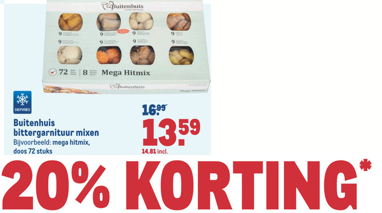 Buitenhuis   snack folder aanbieding bij  Makro - details