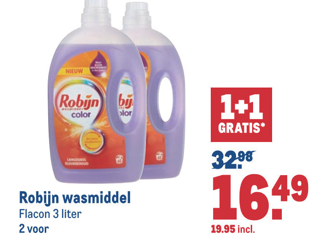 Robijn   wasmiddel folder aanbieding bij  Makro - details