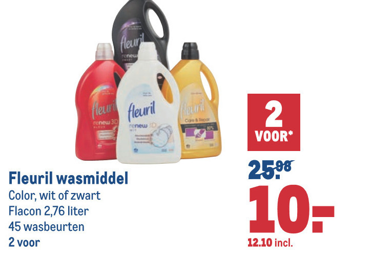 Fleuril   wasmiddel folder aanbieding bij  Makro - details