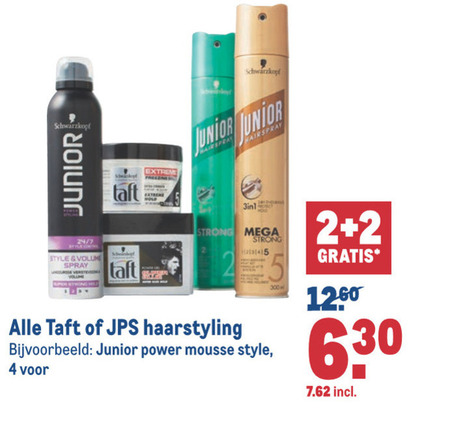 Taft   hairspray, haargel folder aanbieding bij  Makro - details