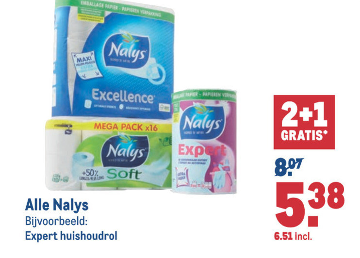 Nalys   toiletpapier, keukenpapier folder aanbieding bij  Makro - details