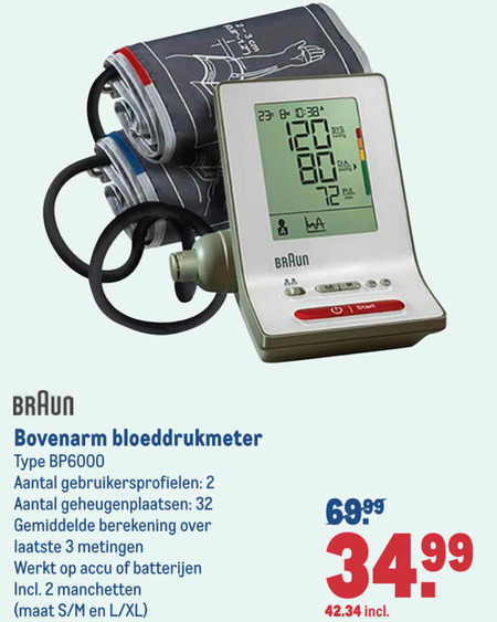 Dreigend Voorloper Gesprekelijk Braun bloeddrukmeter folder aanbieding bij Makro - details